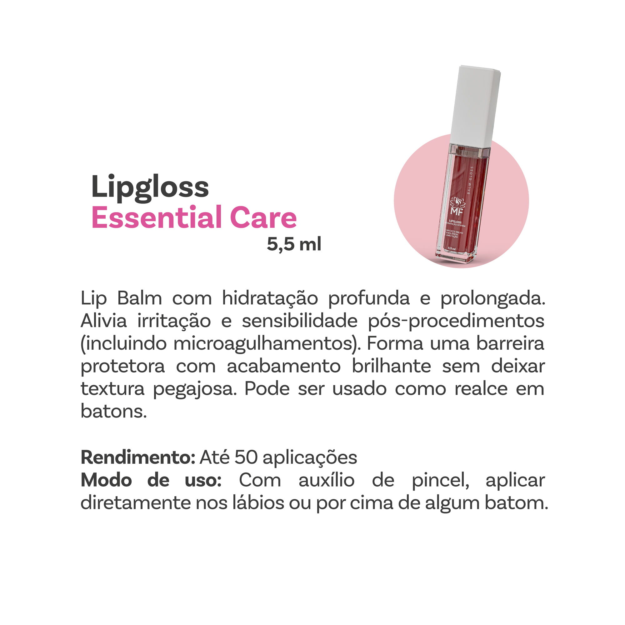 Lipgloss Essential Care: A linha de cuidados da MF MAKEUP. Um avanço significativo na abordagem ao cuidado labial