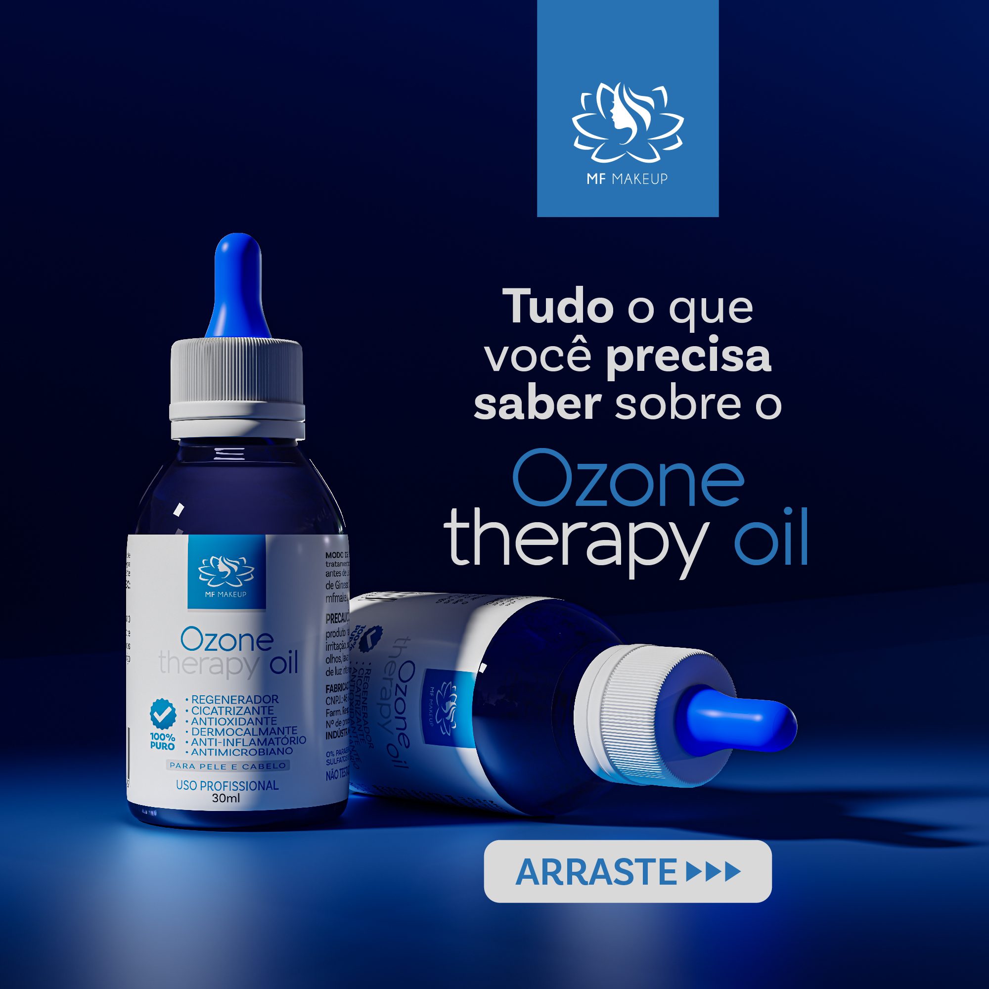 Tudo que precisa saber sobre Ozone Therapy Oil MF Makeup. Uma inovação no mundo dos cuidados com a pele e cabelos